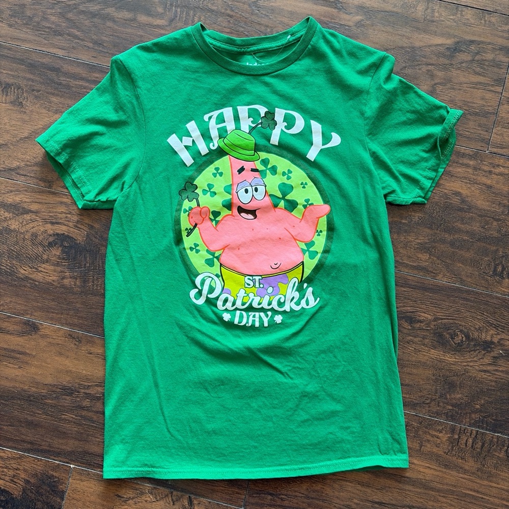 Nickelodeon Green Patrick Star St. Patrick's Day Tee